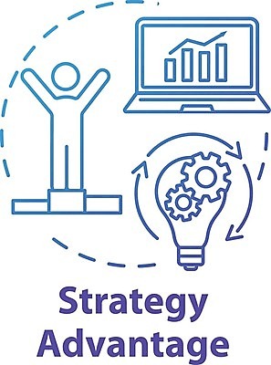 EPS 해외이미지 컨셉 회사 그래프 사람없음 파란색 경영 안정성 해외일러스트 컬러 비즈니스 파일형식 벡터 이미지허브