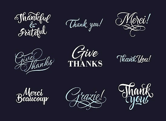 EPS 해외이미지 영어 일러스트 캘리그라피 사람없음 남색 감사 해외일러스트 문자 감정 컬러 파일형식 벡터 이미지허브