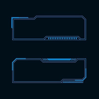 EPS 해외이미지 일러스트 프레임 사람없음 디지털 사이버 UI 인터페이스 SF 해외일러스트 파일형식 벡터 이미지허브