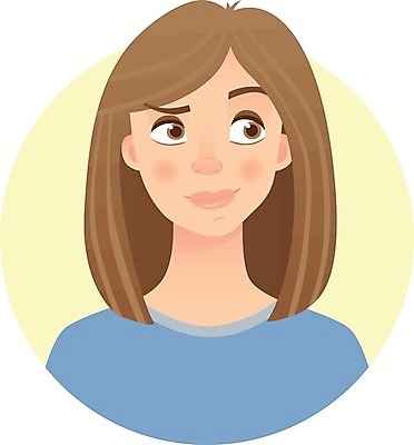 EPS 해외이미지 캐릭터 여자 감정 얼굴 일러스트 사람 10대 세트 머리 플랫 만화 코믹 불만 고립 불평 아바타 표현성 해외일러스트 일러캐릭터 청소년 신체부위 파일형식 벡터 이미지허브
