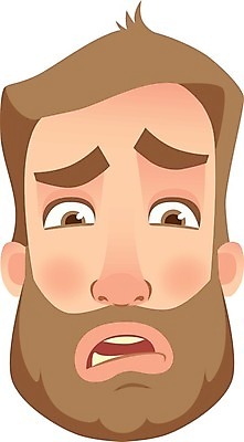 EPS 해외이미지 캐릭터 남자 감정 얼굴 일러스트 수염 사람 세트 머리 슬픔 표현 플랫 좌절 무서움 만화 이모티콘 아바타 힙스터 해외일러스트 일러캐릭터 패션 컨셉 신체부위 파일형식 벡터 이미지허브