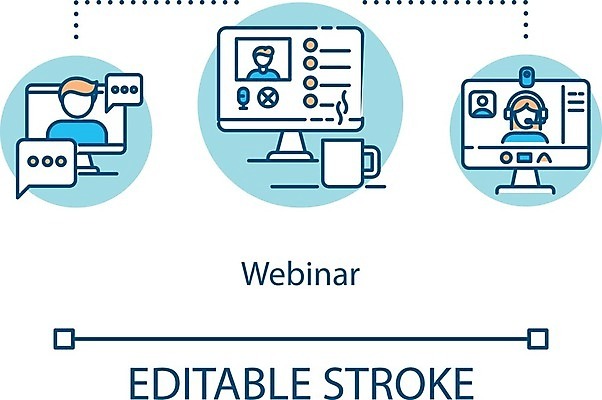 EPS 해외이미지 직업 교육 선 컨셉 인터넷 일러스트 교실 학교 회의 수업 추상 거리 아이디어 미술 그래픽 스터디 디지털 웹 업무 작업실 강의 그림 대학교 윤곽 부름 멀리 온라인 동영상 고립 복잡 세미나 얇은 이러닝 웨비나 해외일러스트 무늬 비즈니스 모션 문화예술 학습 작업 파일형식 벡터 언택트 이미지허브