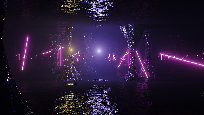 포토 해외이미지 백그라운드 미래 사람없음 빛 3D 디지털 보라색 공간 사이버 디지털합성 네온 펑크 사이버펑크 해외포토 컬러 컨셉 파일형식 SF 이미지허브