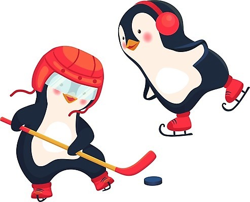 EPS 해외이미지 캐릭터 스포츠 겨울 일러스트 놀이 사람없음 숫자 경쟁 스케이트 스케이팅 게임 막대기 펭귄 하키 스케이터 퍽 플레이어 해외일러스트 일러캐릭터 문자 계절 스포츠용품 컨셉 조류 겨울스포츠 운동선수 구기 하키용품 파일형식 벡터 이미지허브