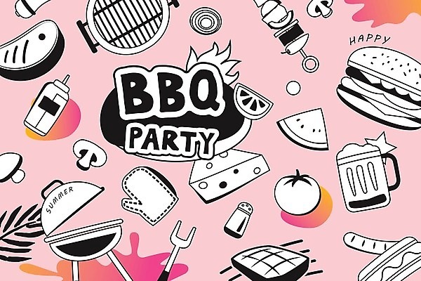 EPS 해외이미지 포스터 분홍색 일러스트 휴식 치즈 맥주 육류 사람없음 여름휴가 파티 햄버거 화려 그릴 바비큐 휴양지 손그림 해외일러스트 음식 컬러 컨셉 식재료 주방용품 휴가 유제품 주류 패스트푸드 이벤트 장소 파일형식 벡터 여름_계절 이미지허브