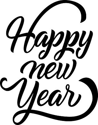 EPS 해외이미지 손글씨 일러스트 글자캘리그라피 사람없음 새해인사 심플 해피뉴이어 레터링 해외일러스트 캘리그라피 새해 인사 파일형식 벡터 이미지허브