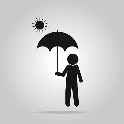 EPS 해외이미지 일러스트 우산 가족 날씨 사람 맑음 검은색 회색 보호 심볼 사인 옛날 헬프 노화 해외일러스트 컬러 컨셉 관계 도움 파일형식 벡터 이미지허브