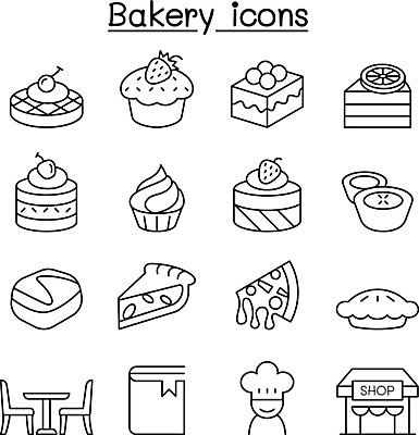 EPS 해외이미지 클립아트 디자인 선 음식 빵 과일 일러스트 딸기 디저트 피자 사탕 이벤트 그래픽 컵 파티 쿠키 케이크 상점 초콜릿 요리사 빵집 소나무 체리 달콤 바게트 상품 설탕 굽기 심볼 크림 사인 메뉴 만들기 머핀 레시피 젤리 와플 브라우니 얇은 타르트 페스츄리 스타일 캐러멜 해외일러스트 나무 직업 식기 모션 패스트푸드 서양음식 맛 구이 파이_빵 파일형식 벡터 이미지허브