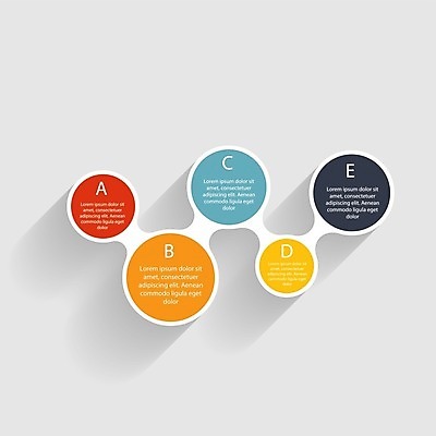 EPS 해외이미지 일러스트 비즈니스 사람없음 그래픽 인포그래픽 원형 연결 심플 엘리먼트 해외일러스트 도형 파일형식 벡터 이미지허브