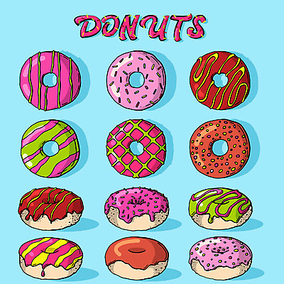 포토 JPG 해외이미지 디자인 음식 분홍색 백그라운드 일러스트 캘리그라피 텍스트 디저트 사탕 사랑 요리 사람없음 장식 세트 컬러풀 케이크 상점 초콜릿 카페 빵집 수확 원형 도넛 달콤 맛 설탕 수집 크림 그림 복고 모음 페스츄리 해외일러스트 도형 감정 빵 컬러 컨셉 농업 한글 파일형식 이미지허브