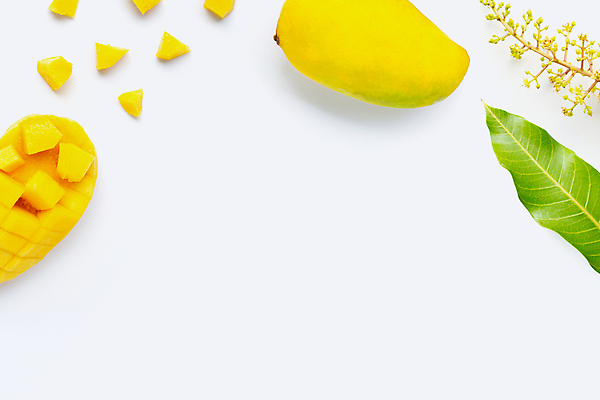 포토 JPG 해외이미지 잎 단면 실내 사람없음 열대과일 흰배경 망고 과일조각 카피스페이스 해외포토 식물 조각 백그라운드 과일 내부 공백 흰색 파일형식 이미지허브