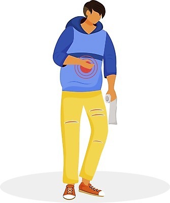 EPS 해외이미지 전신 남자 일러스트 한명 서기 들기 성인 고통 질병 두루마리화장지 복통 얼굴없음 성인남자한명만 해외일러스트 1 감정 의학 모션 사람 화장지 남자한명만 성인남자만 파일형식 벡터 이미지허브