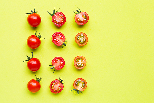 포토 JPG 해외이미지 토마토 방울토마토 단면 실내 사람없음 초록배경 해외포토 백그라운드 채소 내부 초록색 파일형식 이미지허브
