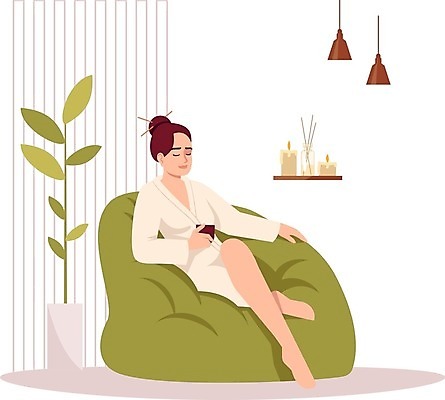 EPS 해외이미지 전신 일러스트 휴식 잔 한명 들기 앉기 성인 일상 치료 소파 수건 상점 스파 목욕가운 테라피 바디케어 위생관리 성인여자한명만 해외일러스트 1 식기 컨셉 의자 의학 모션 관리 사람 라이프 위생용품 뷰티 가운 여자한명만 성인여자만 파일형식 벡터 이미지허브