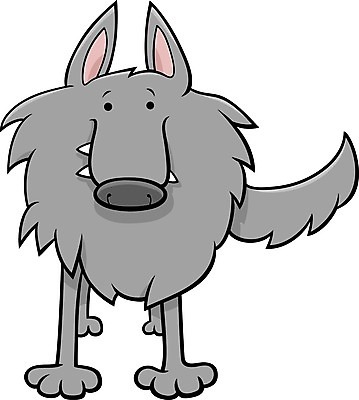 EPS 해외이미지 일러스트 사람없음 회색 늑대 해외일러스트 컬러 포유류 파일형식 벡터 이미지허브