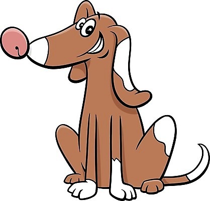 EPS 해외이미지 캐릭터 일러스트 앉기 사람없음 반려동물 갈색 귀여움 개 만화 해외일러스트 일러캐릭터 동물 컬러 컨셉 포유류 모션 파일형식 벡터 이미지허브