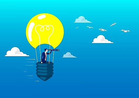 EPS 해외이미지 응시 돈 일러스트 비즈니스 전구 하늘 미래 설계 새로움 산 사람 빛 망원경 도전 비즈니스맨 정상 예측 연도 진행 경영 해외일러스트 시선 남자 컨셉 직장인 재산 파일형식 벡터 이미지허브