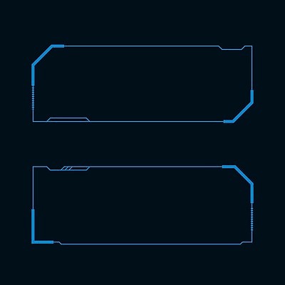 EPS 해외이미지 일러스트 프레임 사람없음 디지털 사이버 UI 인터페이스 SF 해외일러스트 파일형식 벡터 이미지허브