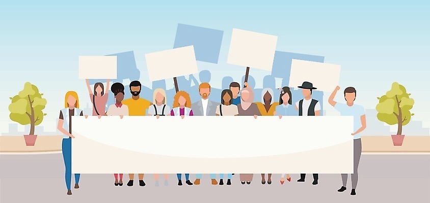 EPS 해외이미지 캐릭터 배너 캠페인 포즈 이동 일러스트 사람 그래픽 공백 방 사회 그룹 플랫 군중 만화 민주주의 다문화 심플 커뮤니티 다인종 일반 다민족 소셜 스트라이크 연대 운동가 정치 통일 항의 회원 해외일러스트 일러캐릭터 컨셉 인종 사회이슈 공동체 파일형식 벡터 이미지허브