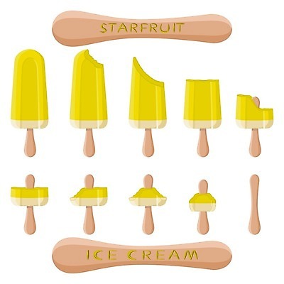 EPS 해외이미지 일러스트 아이스크림 디저트 사람없음 세트 막대기 해외일러스트 음식 파일형식 벡터 이미지허브