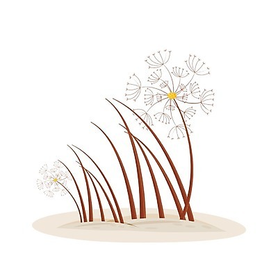 EPS 해외이미지 줄기 잎 일러스트 사람없음 민들레 민들레홀씨 반려식물 해외일러스트 식물 꽃 파일형식 벡터 이미지허브