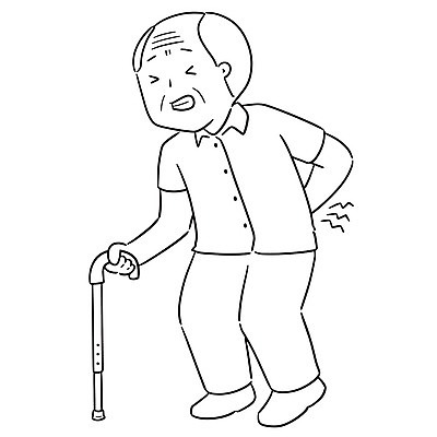 EPS 해외이미지 전신 노년 남자 일러스트 지팡이 건강 한명 들기 고통 환자 찡그림 허리통증 노인남자한명만 해외일러스트 1 감정 의학 모션 표정 사람 성인 남자한명만 노인남자만 파일형식 벡터 이미지허브
