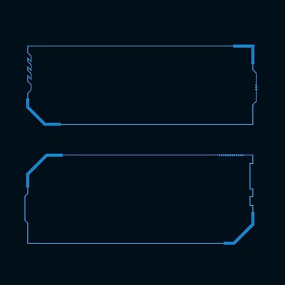 EPS 해외이미지 일러스트 프레임 사람없음 디지털 사이버 UI 인터페이스 SF 해외일러스트 파일형식 벡터 이미지허브