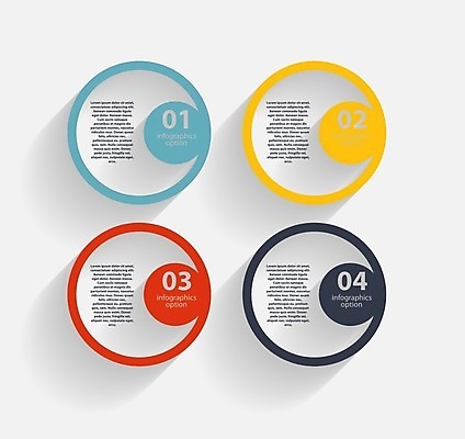 EPS 해외이미지 일러스트 비즈니스 사람없음 그래픽 인포그래픽 원형 심플 순서 엘리먼트 해외일러스트 도형 파일형식 벡터 이미지허브