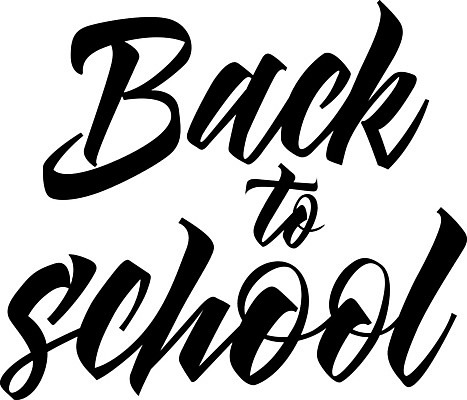 EPS 해외이미지 손글씨 일러스트 학교 글자캘리그라피 사람없음 등교 심플 레터링 해외일러스트 교육 캘리그라피 등하교 파일형식 벡터 이미지허브