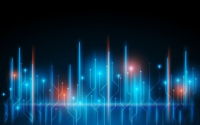 EPS 해외이미지 선 일러스트 사람없음 그래픽 파란색 빛 글로벌 디지털 검은색 점 네트워크 해외일러스트 컬러 파일형식 벡터 이미지허브