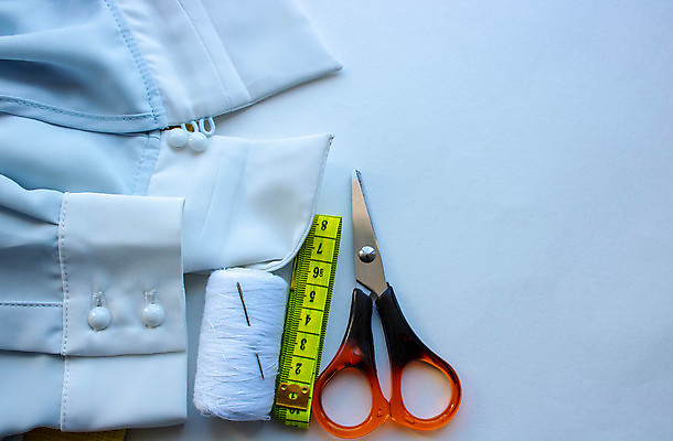 포토 JPG 해외이미지 셔츠 실내 줄자 사람없음 실 흰배경 소매 재단 해외포토 백그라운드 상의 자 내부 흰색 파일형식 이미지허브