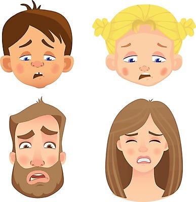 EPS 해외이미지 여자 남자 감정 어린이 인물캐릭터 일러스트 표정 소년 여러명 상반신 성인 세트 머리 좌절 해외일러스트 일러캐릭터 캐릭터 다수 컨셉 사람 신체부위 파일형식 벡터 이미지허브
