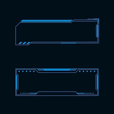 EPS 해외이미지 일러스트 프레임 사람없음 디지털 사이버 UI 인터페이스 SF 해외일러스트 파일형식 벡터 이미지허브