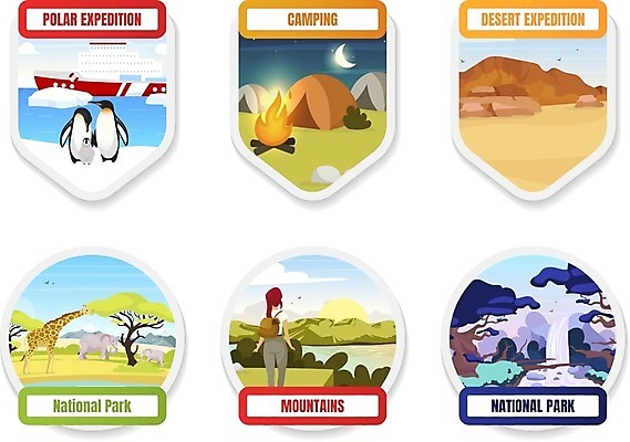 EPS 해외이미지 디자인 여자 여행 일러스트 자연 국립공원 한명 풍경 성인 세트 라벨 트래킹 캠핑 하이킹 기린 펭귄 성인여자한명만 해외일러스트 1 공원 포유류 조류 레저 프레임 사람 생태계 여자한명만 성인여자만 파일형식 벡터 이미지허브