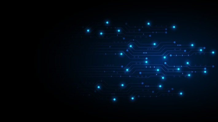 EPS 해외이미지 백그라운드 일러스트 사람없음 빛 컴퓨터 검은색 회로판 홀로그램 해외일러스트 컬러 전자제품 파일형식 벡터 이미지허브