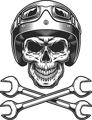 EPS 해외이미지 디자인 도로 스포츠 일러스트 부분 고글 흑백 운동 자전거 검은색 운전 오토바이 수확 흰색 스패너 죽음 운전사 치아 승차 헬멧 심볼 사인 속도 복고 턱 교차 고립 라이더 레이서 엘리먼트 옛날 해골모형 활자 해외일러스트 직업 길 컬러 농업 교통시설 모션 촬영기법 건강 모형 바이크 공구 소화기관 보호장비 활자판 파일형식 벡터 이미지허브