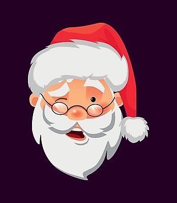 EPS 해외이미지 디자인 얼굴 백그라운드 크리스마스 일러스트 빨간색 산타클로스 어둠 기쁨 인사 플랫 클라우스 해외일러스트 기념일 감정 컬러 신체부위 예절 파일형식 벡터 이미지허브