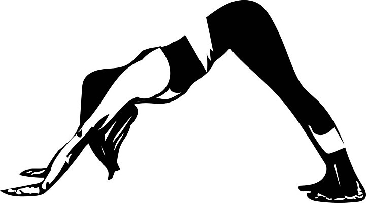 EPS 해외이미지 여자 일러스트 요가 건강 한명 사람 성인 검은색 요가자세 흰색 필라테스 성인여자한명만 해외일러스트 1 웰빙 컬러 포즈 운동 여자한명만 성인여자만 파일형식 벡터 이미지허브