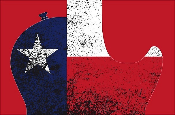 EPS 해외이미지 실루엣 음악 상징 백그라운드 신체 일러스트 미술 그래픽 기타 깃발 그림 목 재즈 뮤지컬 블루스 텍사스 해외일러스트 현악기 문화예술 촬영기법 신체부위 미국 파일형식 벡터 이미지허브