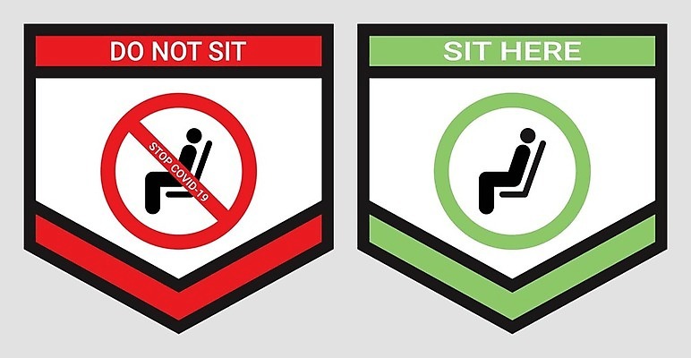 EPS 해외이미지 컨셉 스티커 의자 일러스트 거리 경고 서기 안전 사람 펼침 기차 바이러스 보호 질병 인쇄 쇼핑몰 심볼 사인 예방 전차 감염 커뮤니티 공지사항 일반 계량기 유지 돌봄 소셜 전염병 해외일러스트 육상교통 가구 의학 모션 대중교통 파일형식 벡터 이미지허브