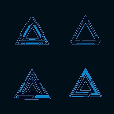 EPS 해외이미지 일러스트 사람없음 디지털 사이버 UI 인터페이스 SF 해외일러스트 파일형식 벡터 이미지허브