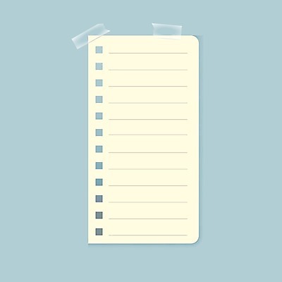 EPS 해외이미지 디자인 종이 일러스트 사람없음 공책 공백 테이프 해외일러스트 문구용품 파일형식 벡터 이미지허브