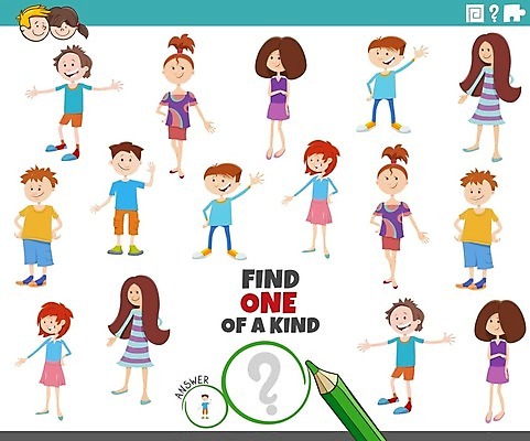 EPS 해외이미지 캐릭터 1 디자인 교육 행복 어린이 일러스트 취미 그래픽 10대 청춘 유치원 게임 관찰 퍼즐 수수께끼 어플리케이션 만화 검색 싱글 그림 문제집 해결 발견 많음 유일 해외일러스트 일러캐릭터 감정 컨셉 모션 청소년 놀이 사람 책 파일형식 벡터 이미지허브