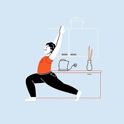 EPS 해외이미지 전신 라이프스타일 남자 화분 하늘색 일러스트 요가 한명 성인 일상 요가자세 냄비 요가복 전기포트 성인남자한명만 홈요가 해외일러스트 1 웰빙 포즈 사람 라이프 생활 파란색 운동복 솥 남자한명만 성인남자만 파일형식 벡터 홈트레이닝 이미지허브