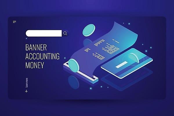 EPS 해외이미지 돈 일러스트 비즈니스 정보기술 사람없음 금융 파란색 디지털 동전 정보 네트워크 신용카드 영수증 검색창 핀테크 해외일러스트 컬러 모바일 기술 경제 재산 파일형식 벡터 이미지허브