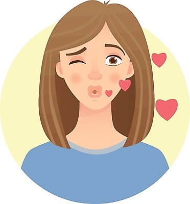 EPS 해외이미지 캐릭터 여자 감정 얼굴 일러스트 키스 사람 10대 세트 머리 플랫 달콤 만화 만족 코믹 열정 부드러움 고립 아바타 표현성 해외일러스트 일러캐릭터 청소년 신체부위 감각 맛 애정표현 파일형식 벡터 이미지허브