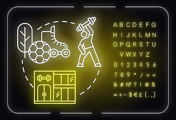 EPS 해외이미지 일러스트 축구공 스포츠시설 사람모양 사람없음 축구 아령 네온 롤러스케이트화 스포츠클럽 해외일러스트 모양 스포츠 공 축구용품 구기 롤러블레이드 시설 파일형식 벡터 이미지허브