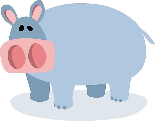 EPS 해외이미지 동물 척추동물 야생동물 분홍색 일러스트 포유류 초식동물 파란색 큼 만화 사파리 그림 해외일러스트 컬러 크기 파일형식 벡터 이미지허브