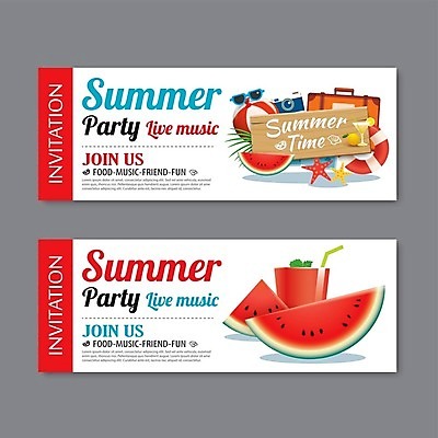 EPS 해외이미지 배너 영어 가로배너 일러스트 불가사리 수박 사람없음 가로 빨간색 선글라스 카메라 여행가방 축제 표지판 티켓 비치볼 수박주스 구명부환 해외일러스트 문자 안경 컬러 가방 과일 공 극피동물 바캉스용품 알림판 전자제품 과일주스 안전장비 튜브 파일형식 벡터 이미지허브