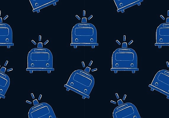 EPS 해외이미지 계절 포스터 백그라운드 패턴 일러스트 교통시설 자동차 미술 파란색 낙서 인쇄 구급차 그림 해외일러스트 육상교통 컬러 교통 무늬 문화예술 시설 파일형식 벡터 이미지허브